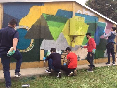Grafitti-Workshop mit Xin One