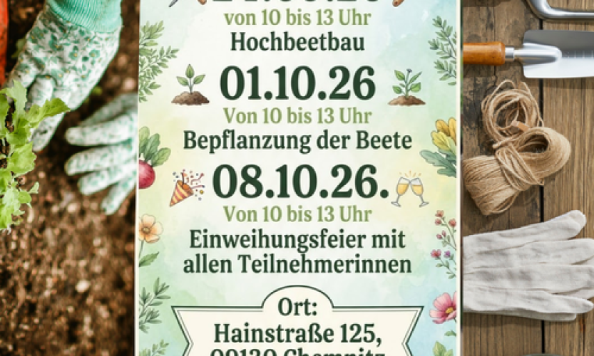 Mikroprojekt | Einweihungsfeier zum interkulturellen Hochbeet