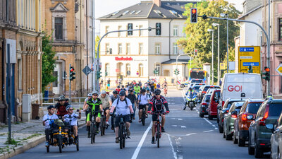 Teilnehmende der 2. Sternfahrt Chemnitz