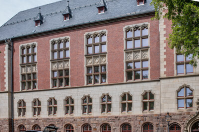 Ehemalige Oberpostdirektion in der Reichsstraße 11 - Außenfassade