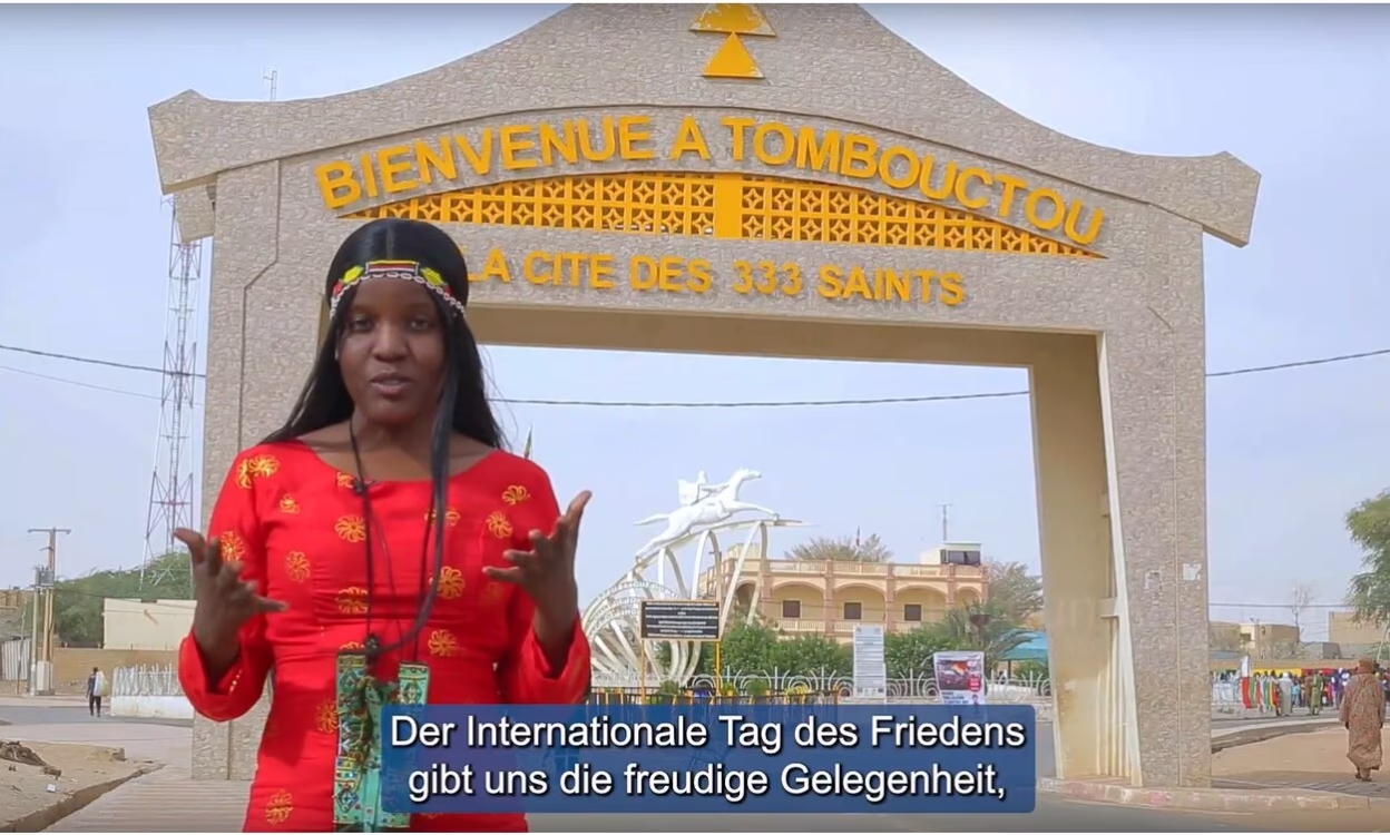Friedensbotschaft aus unserer Partnerstadt Timbuktu (Screenshot)