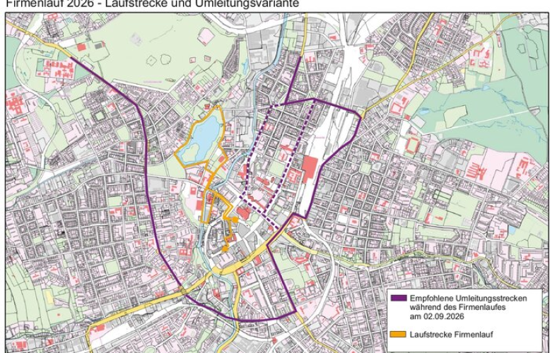 Firmenlauf am 2. September: Verkehrseinschränkungen in der Innenstadt