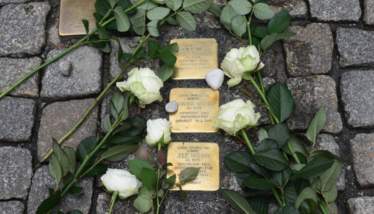 Stolpersteine für Mitglieder der Familie Nathan