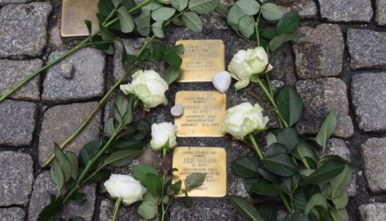 Stolpersteine für Mitglieder der Familie Nathan