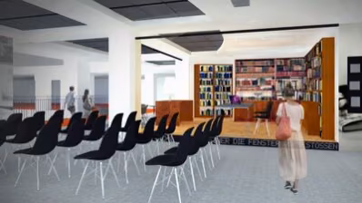 So soll das Arbeitszimmer der Heym-Bibliothek aussehen.