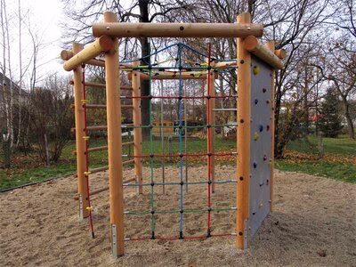 Spielplatz Park Glösa Kletteranlage