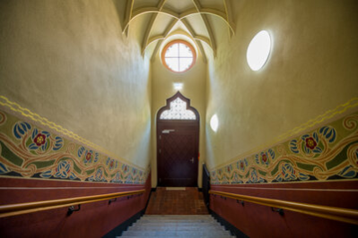 Ehemalige Oberpostdirektion in der Reichsstraße 11 - Treppe