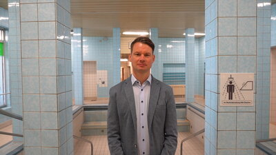 Norman Schröder, Leiter der Abteilung Bäder in der Stadt Chemnitz und zuständig für die Sauna im Stadtbad
