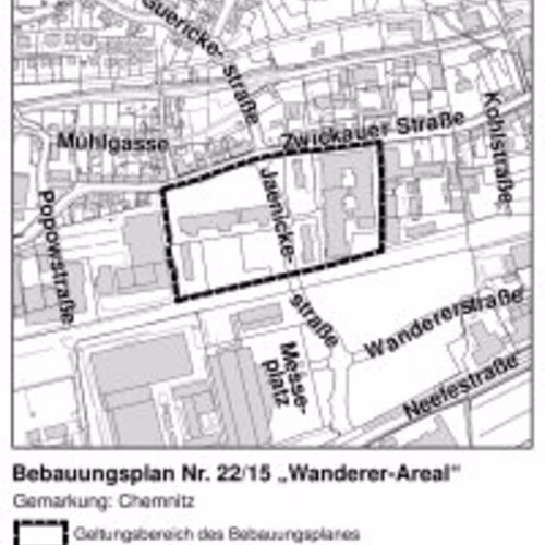 Ver&ouml;ffentlichung des Bebauungsplanes Nr. 22/15 &bdquo;Wanderer-Areal&ldquo;: Geben Sie Ihre Stellungnahme dazu ab!