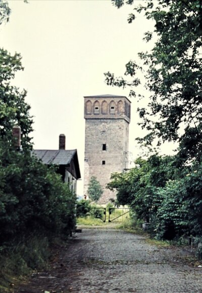 Roter Turm mit Notdach, um 1950