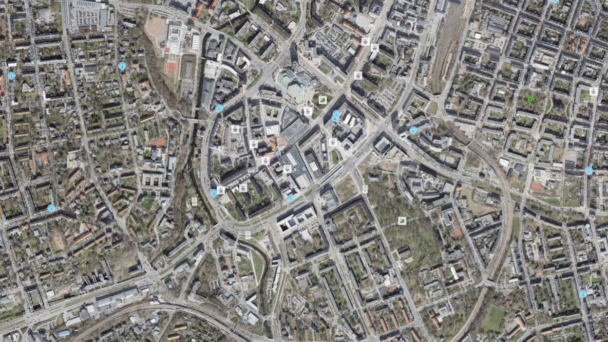 Ausschnitt des coolen Stadtplans