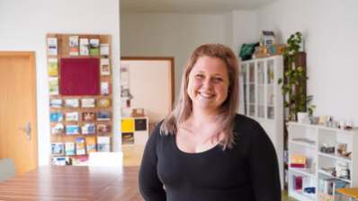 Die Kinderkrankenschwester Lisa Schaarschmidt betreut Familien, die ein lebensverkürzt erkranktes Kind haben.