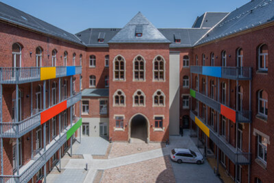 Ehemalige Oberpostdirektion in der Reichsstraße 11 - Innenhof
