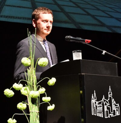 Der Sächsische Ministerpräsident Michael Kretschmer überbrachte ein Grußwort.