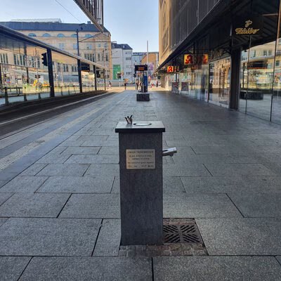 Trinkwasserbrunnen an der Zentralhaltestelle