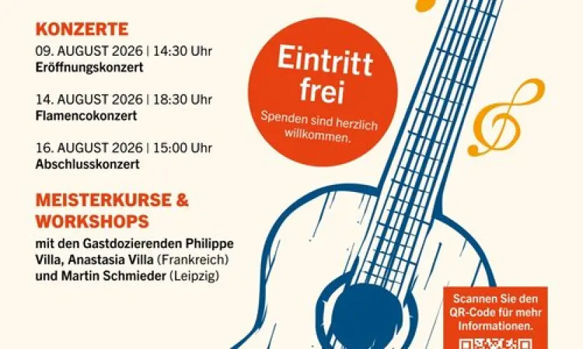 Gitarrentage 2026 - Meisterkurse vom 10. bis 14. August