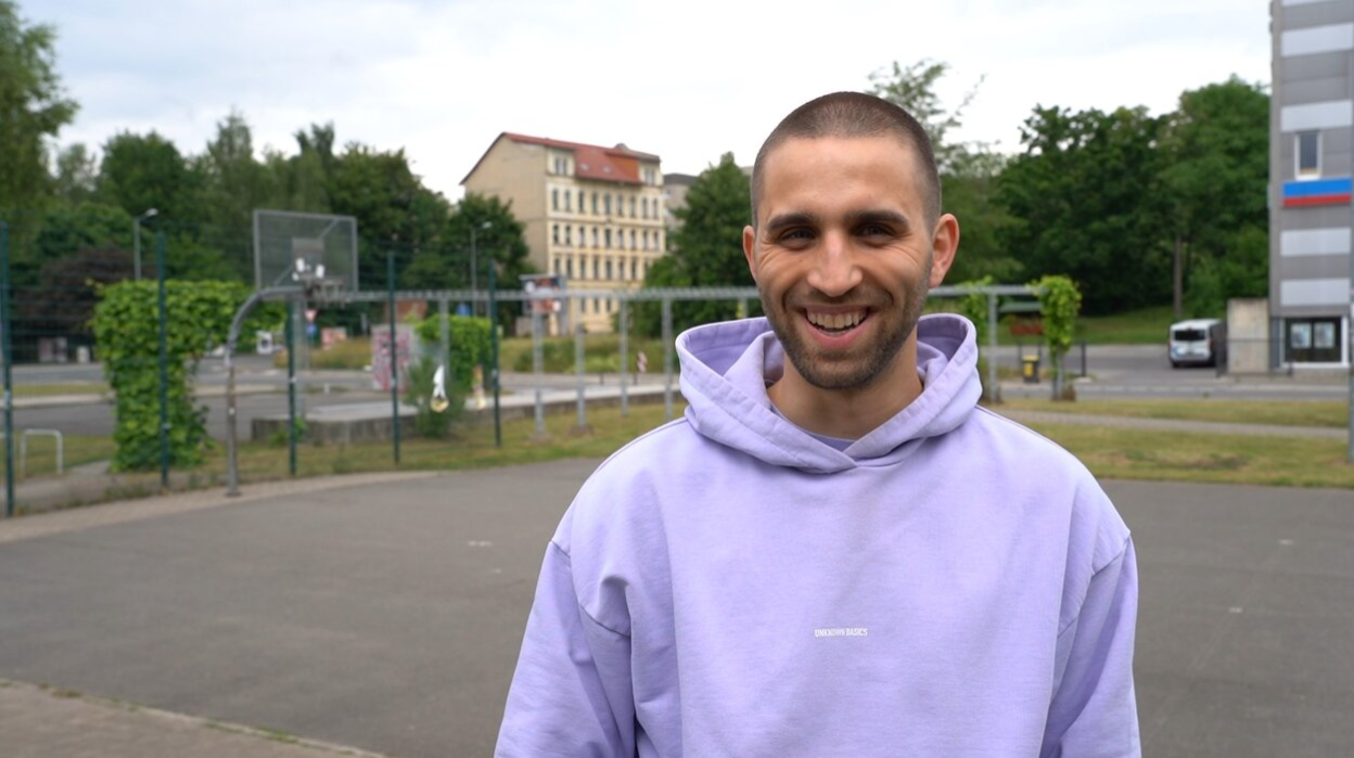 Projektinitiator Andre Zimpel bringt Sport und Kunst zusammen.