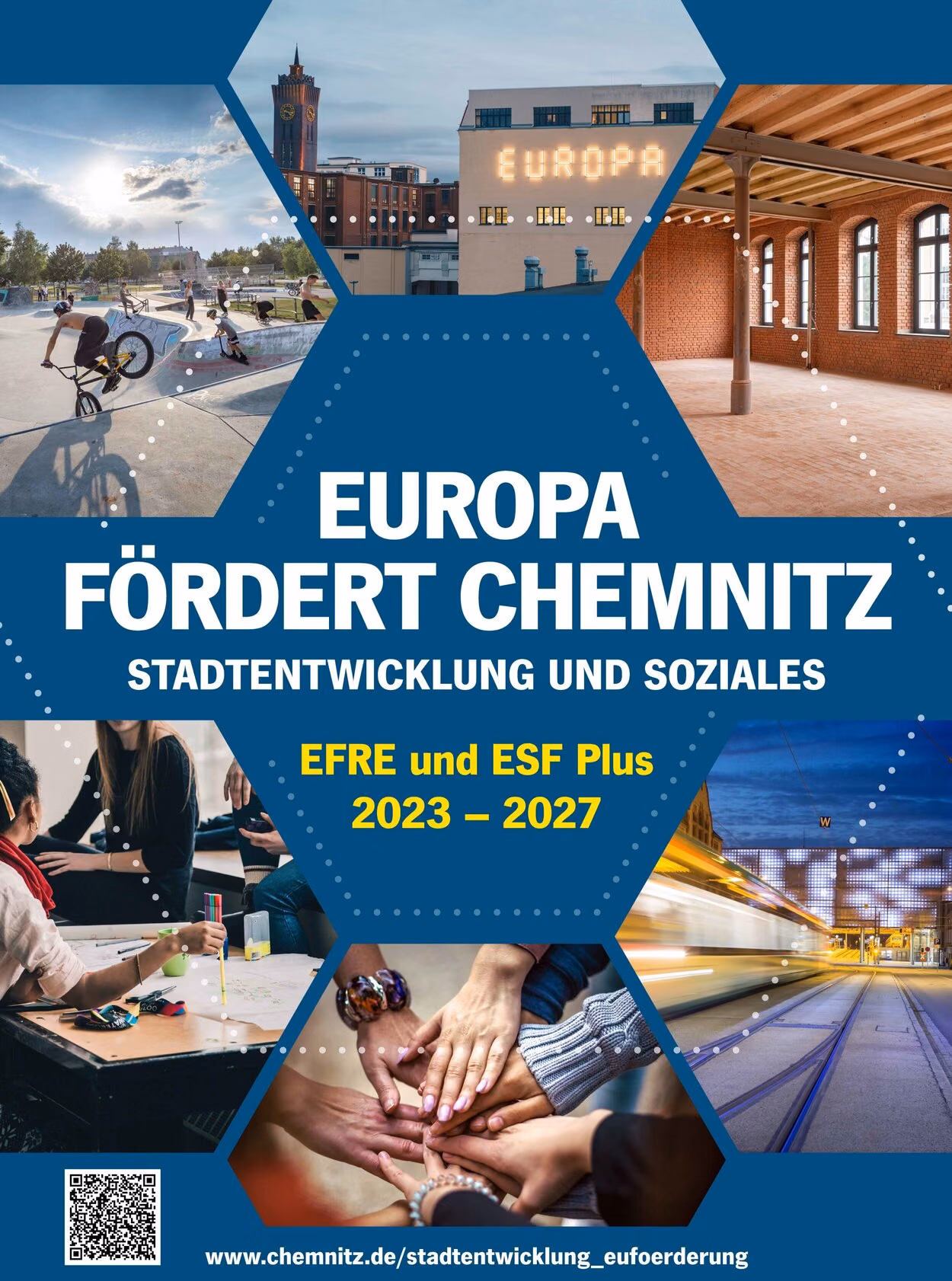 Plakat-Motiv für die EU-Förderperiode 2021 bis 2027 in der Stadt Chemnitz