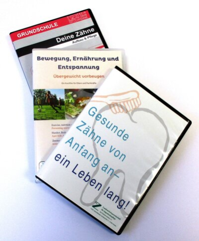 Material zur Ausleihe beim Amt für Gesundheit und Prävention: Verschiedene DVDs