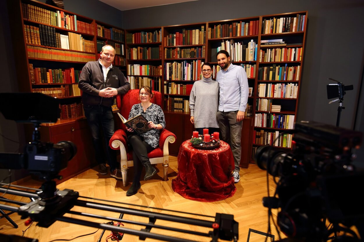 Produktionsteam Mario und Conny Hartmann mit Susann und Mike Pohle