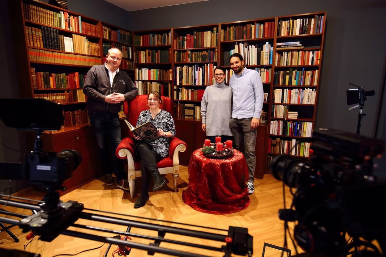 Produktionsteam Mario und Conny Hartmann mit Susann und Mike Pohle