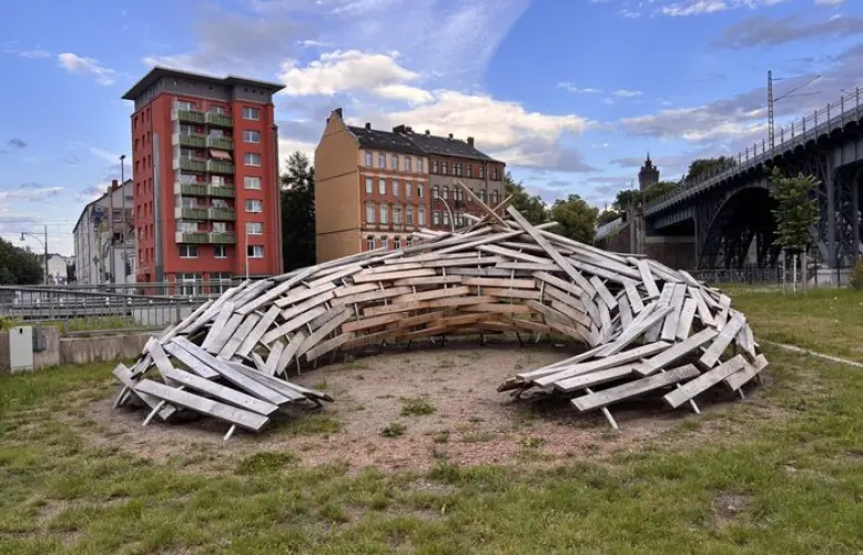 Kunstwerk des Projekts "Ortskundig" eingeweiht