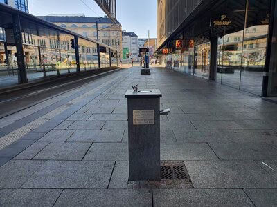 Trinkwasserbrunnen an der Zentralhaltestelle