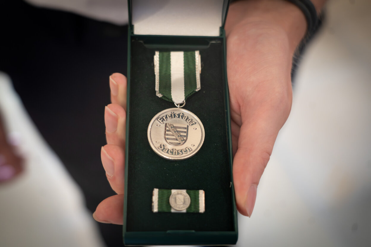 Lebensretter-Medaille des Freistaates Sachsen