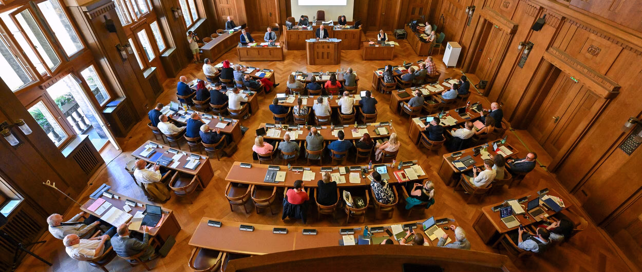 Stadtratssitzung im Stadtverordnetensaal des Rathauses (Archivfoto)