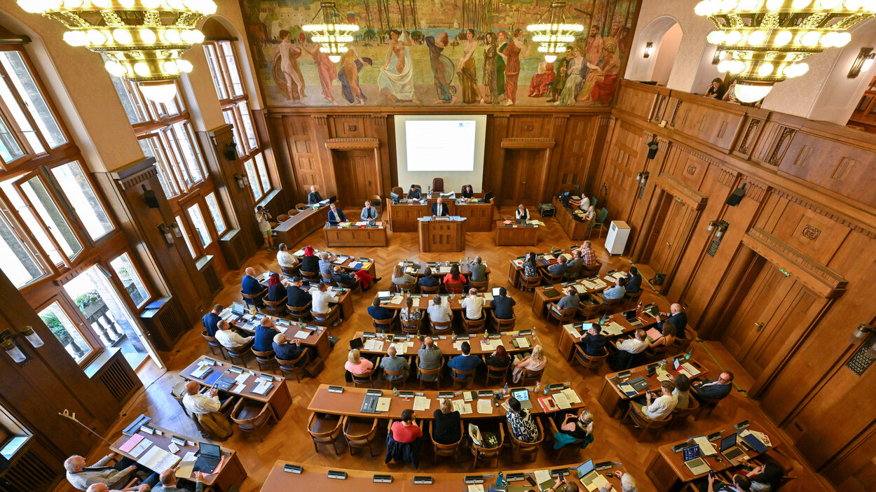 Stadtratssitzung im Stadtverordnetensaal des Rathauses (Archivfoto)