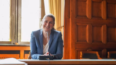 Andrea Pier, hier bei der Vorstellung vor der Presse, ist seit September Teil der Gesch&auml;ftsf&uuml;hrung der GmbH.