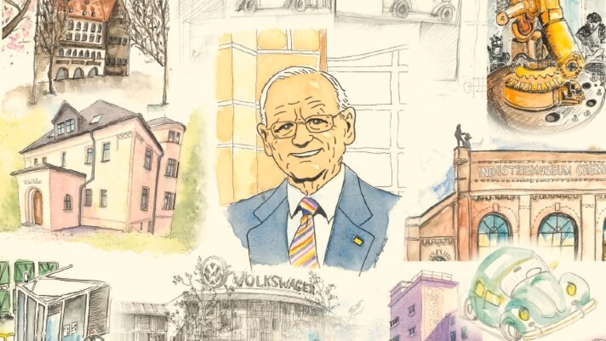 Grafik zur Brosch&uuml;re "100. Geburtstag von Prof. Carl Horst Hahn"