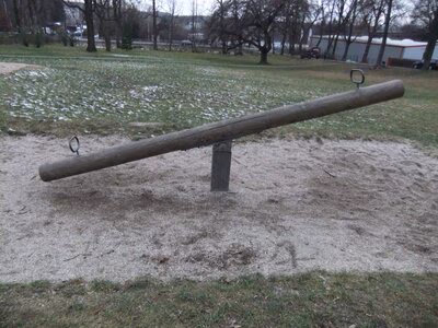 Spielplatz Park Glösa, Wippe