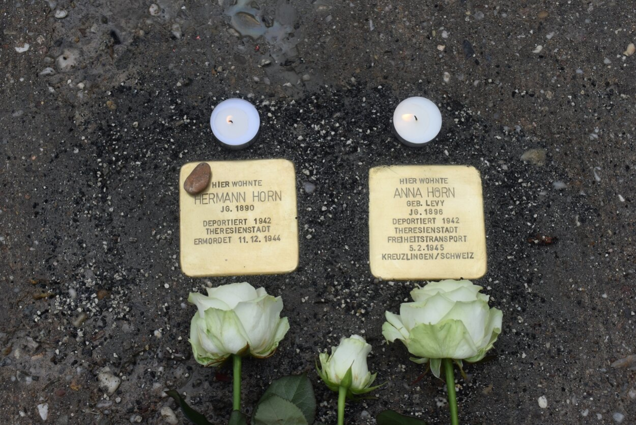 Stolpersteine für Hermann und Anna Horn