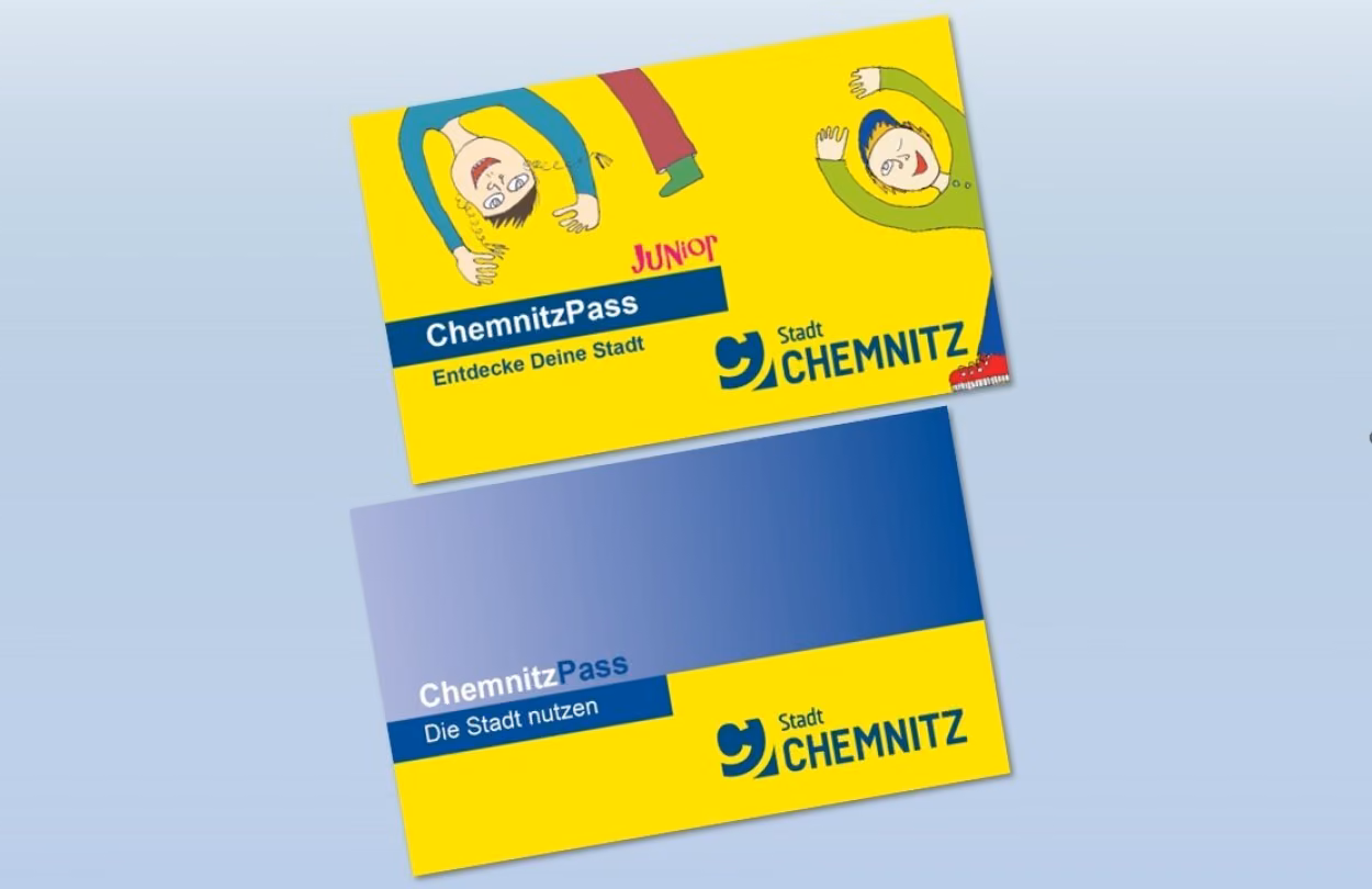 Darstellung des ChemnitzPasses und ChemnitzPasses Junior der Stadt Chemnitz