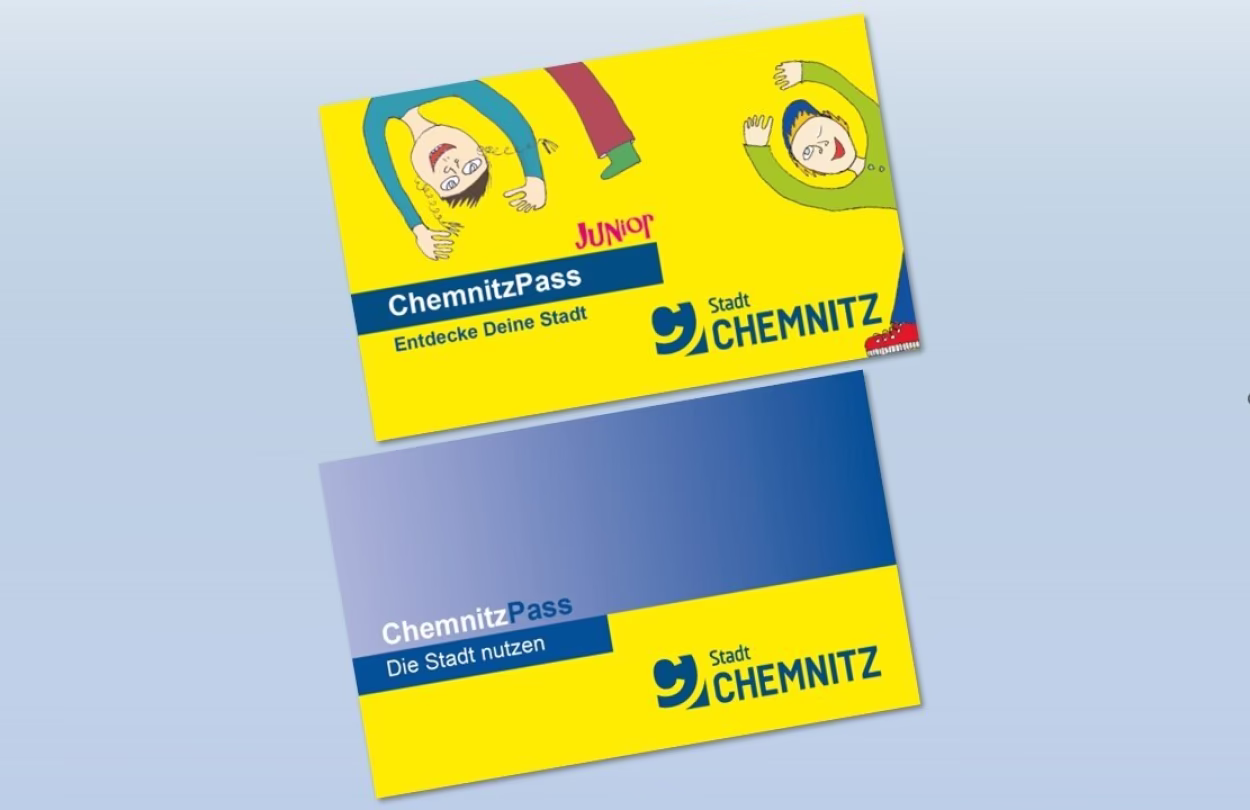 Darstellung des ChemnitzPasses und ChemnitzPasses Junior der Stadt Chemnitz