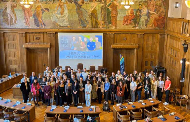 Trainees and students celebrate their successful graduation