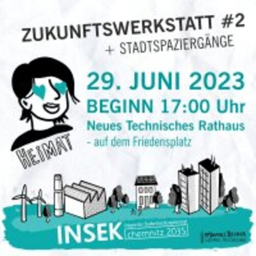 Budoucí workshop pro občany ke koncepci rozvoje města INSEK Chemnitz 2035: Mluv, mysli a sni!
