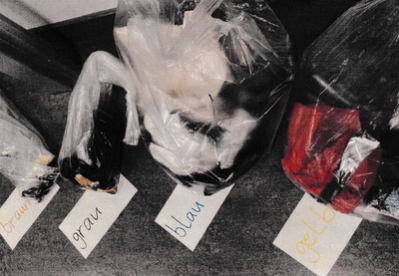 The rubbish collected by the pupils was then carefully sorted and disposed of.