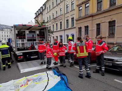 Besprechung der Einsatzgruppe der Medizinischen Taskforce