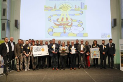 Das Chemnitzer Energieteam bei der Presverleihung in Dresden
