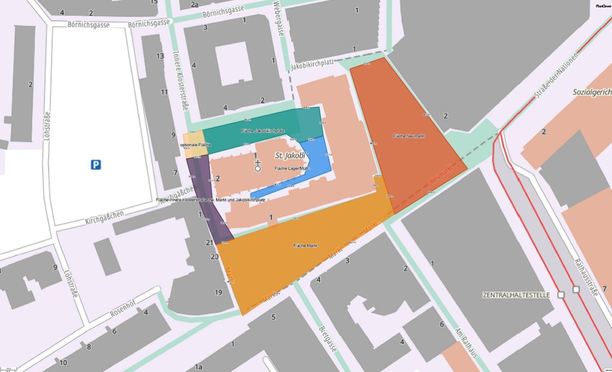 Flächenplan zum Weinfest Chemnitz 2027 bis 2031