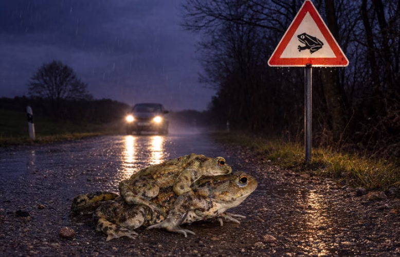 Fr&ouml;sche, Kr&ouml;ten und Molche werden wieder aktiv