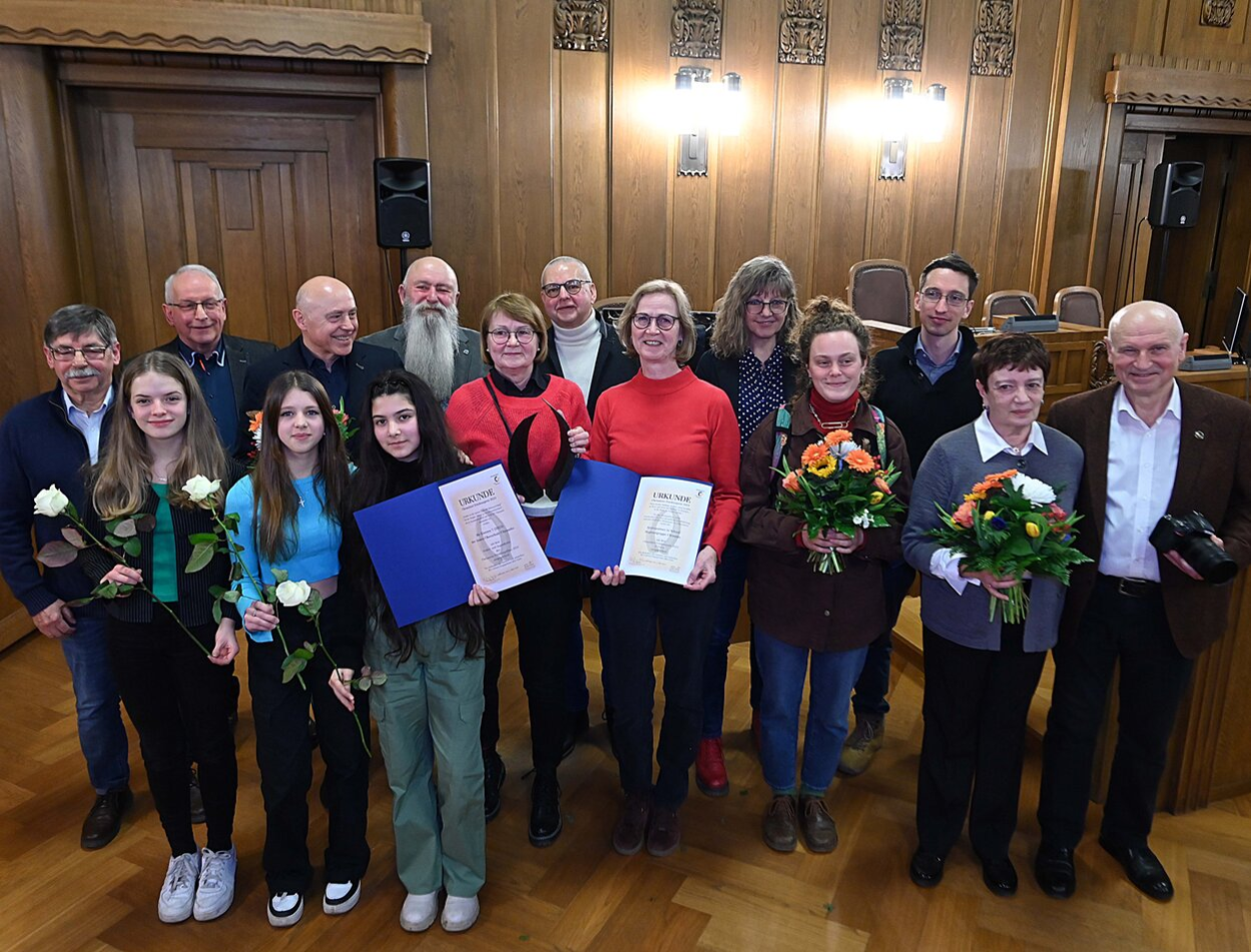 Die Preisträger des Chemnitzer Friedenspreises 2023.