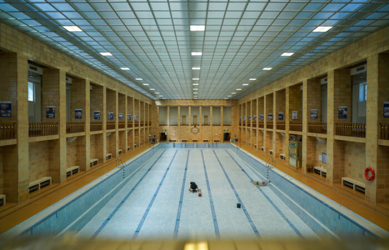 Wenn das Hallenbad Pause hat