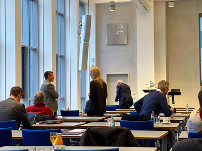 Austausch in der Pause