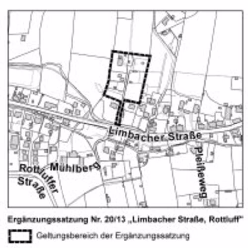 Ver&ouml;ffentlichung im Internet zur Erg&auml;nzungssatzung Nr. 20/13 &bdquo;Limbacher Stra&szlig;e, Rottluff&ldquo;: Geben Sie Ihre Anmerkungen dazu ab!