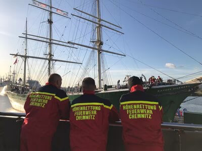 Die H&ouml;henretter der Chemnitzer Feuerwehr bei den Deutschen Meisterschaften in Hamburg