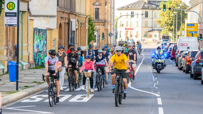 Teilnehmende der 2. Sternfahrt Chemnitz