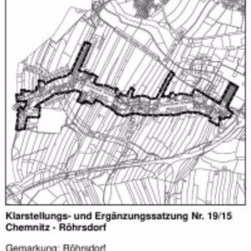 &Ouml;ffentliche Auslegung zur Klarstellungs- und Erg&auml;nzungssatzung Nr. 19/15 Chemnitz-R&ouml;hrsdorf: Geben Sie Ihre Anmerkungen dazu ab!